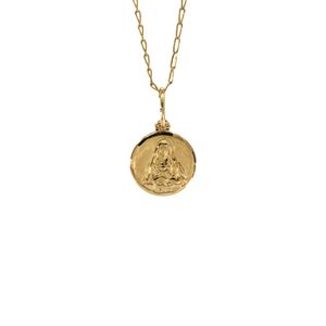 DIJE REDONDO VIRGEN 18K