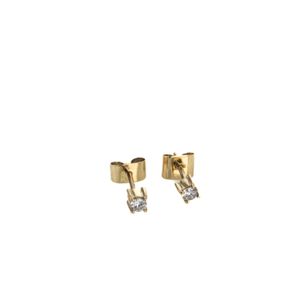 ARETES 18K - P. FINA - 0,10 CT APROX