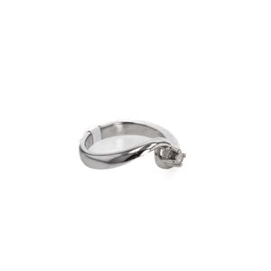 ANILLO 18K - P. FINA - O. BLANCO - 0,02 CT APROX