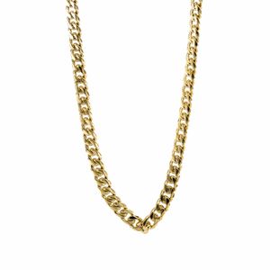CADENA TEJIDO CUBANA 18K