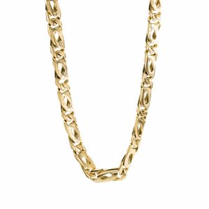 CADENA TEJIDO OJO DE PAJARO 18K