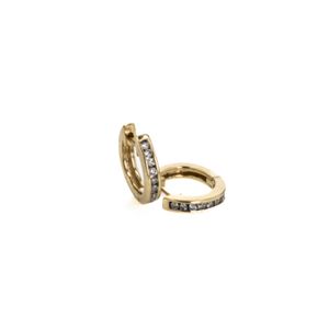 ARETES 14K - P. FINA - 0,18 CT APROX