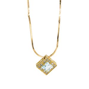 CADENA CORDON CON DIJE Y ZIRCONES 18K