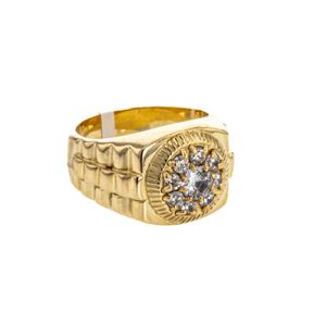 ANILLO CON ZIRCONES 18K