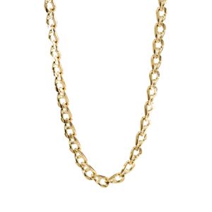 CADENA TEJIDO ANCLA 18K