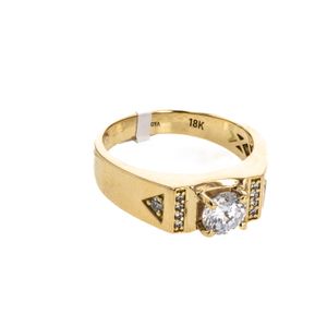 ANILLO CON ZIRCONES 18K