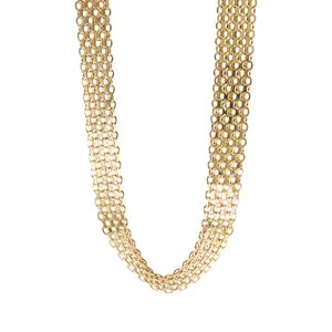 CADENA TEJIDO BISMARK 18K