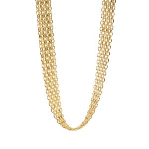 CADENA TEJIDO BISMARK 18K