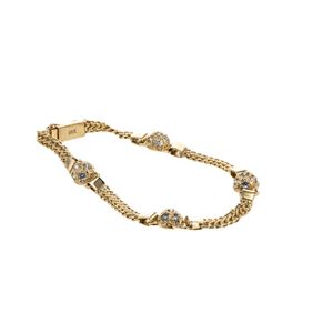 PULSERA BISMARK CON ZIRCONES 18K