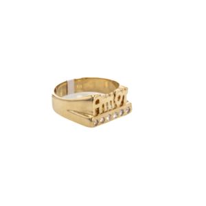 ANILLO AMOR CON ZIRCONES 18K