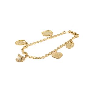 PULSERA ANCLA CON DIJES 18K
