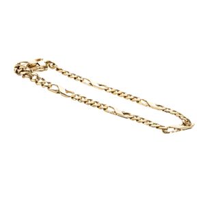 PULSERA CUBANA ALTERNADA 18K
