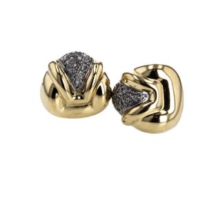 ARETES 18K P. FINA 0,10 CT APROX 8 X 8