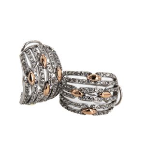 ARETES 18K P. FINA O. BLANCO 0,76 CT APROX