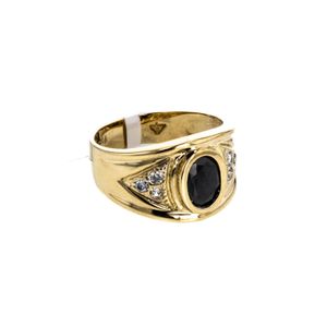 ANILLO CON ZIRCONES 18K