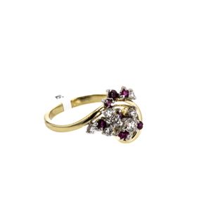 ANILLO PIEDRAS FINAS 18K