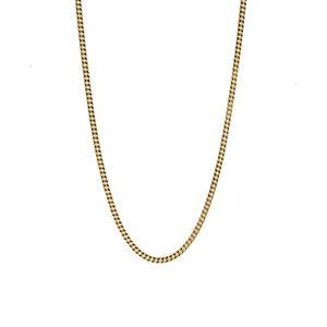 CADENA TEJIDO CUBANA 18K