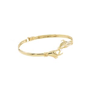 PULSERA CAÑA CON ZIRCON 18K
