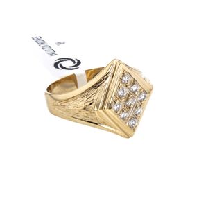 ANILLO CON ZIRCONES 18K