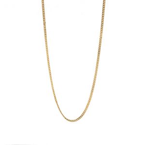 CADENA TEJIDO CUBANA 18K