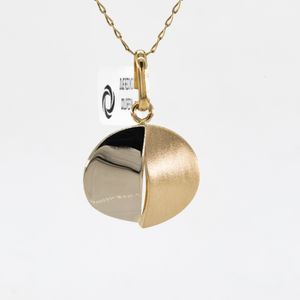DIJE REDONDO 2 COLORES 18K