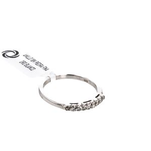 ANILLO 18K PIEDRA FINA ORO BLANCO