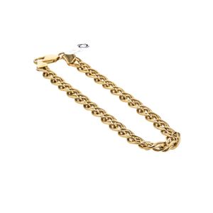 PULSERA CUBANA DOBLE 18K