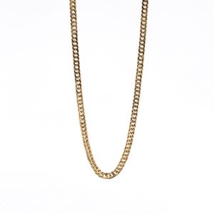 CADENA CUBANA DOBLE 18K