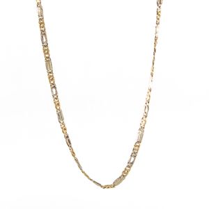 CADENA BILBAO 2 COLORES ALTERNADO 18K
