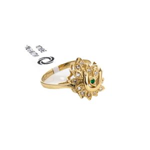 ANILLO 18K P. FINA - ESMERALDA