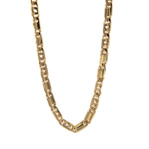 CADENA OJO DE PAJARO ALTERNADO 18K