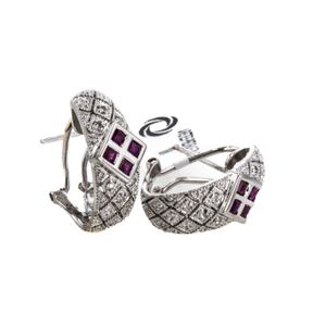 ARETES PIEDRAS FINAS 18K