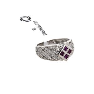 ANILLO PIEDRAS FINAS 18K