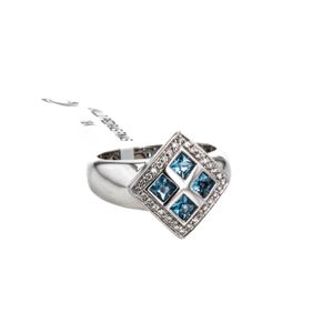 ANILLO PIEDRAS FINAS 18K