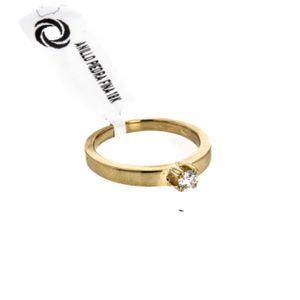 ANILLO PIEDRA FINA 18K