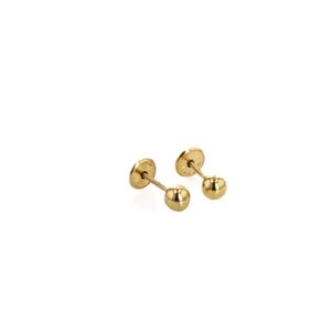 ARETES ORTOPEDICOS BOLITA 18K