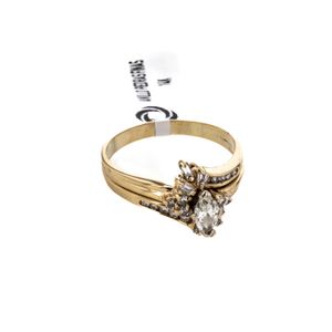 ANILLO PIEDRAS FINAS 14K