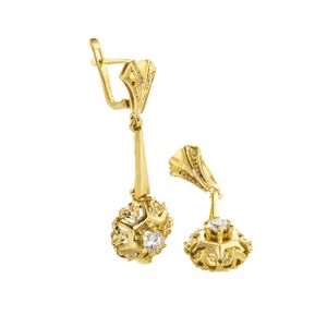 ARETES PIEDRAS FINAS 14K