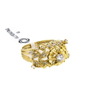 ANILLO PIEDRAS FINAS 14K