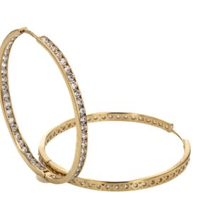 ARGOLLAS CON ZIRCONES 18K