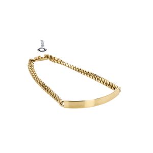 PULSERA CON PLACA 18K