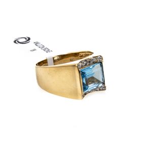 ANILLO CON ZIRCONES 18K