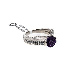 ANILLO 18K P. FINA O. BLANCO - AMATISTA