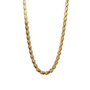 CADENA TEJIDO TRENZADO 18K