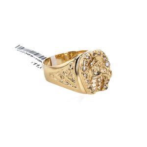 ANILLO HERRADURA CON ZIRCONES 18K