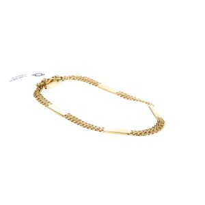 PULSERA BISMARK ALTERNADA 18K