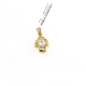 DIJE CRUZ CON ZIRCONES 18K