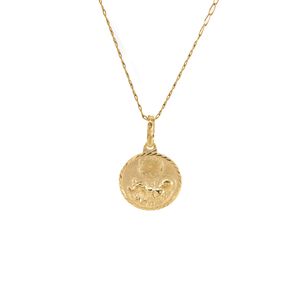 DIJE RELIGIOSO REDONDO 18K