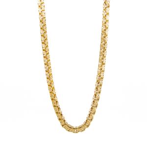 CADENA TEJIDO CAJA 18K