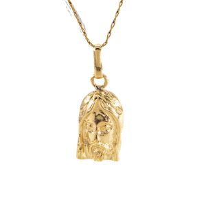 DIJE CRISTO ALTO RELIEVE 18K